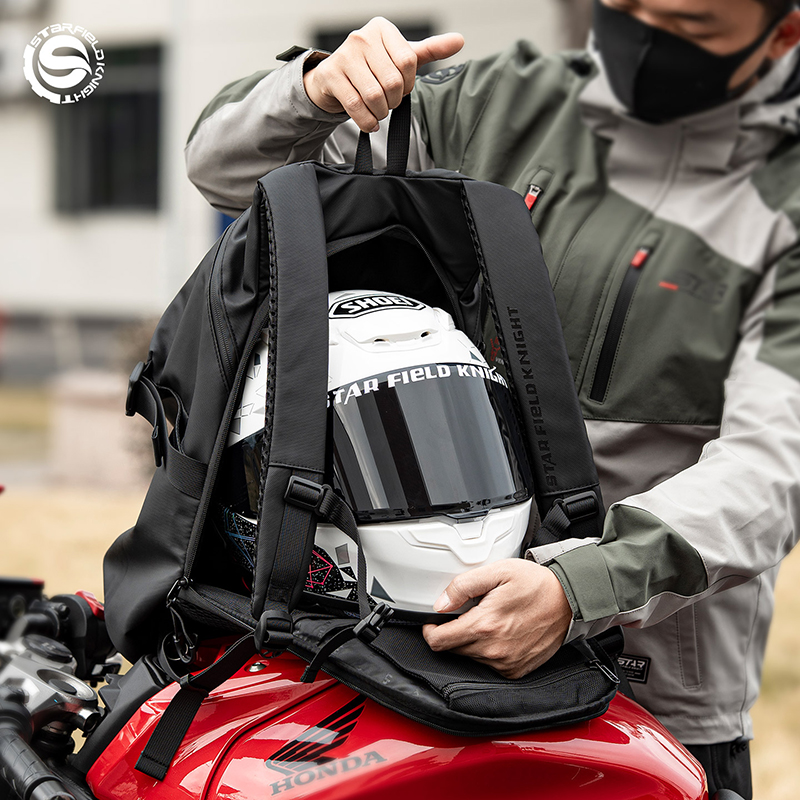 Cycling Gear For Large Men - SFK Motorcycle Cycling Helmet Bag Outdoor