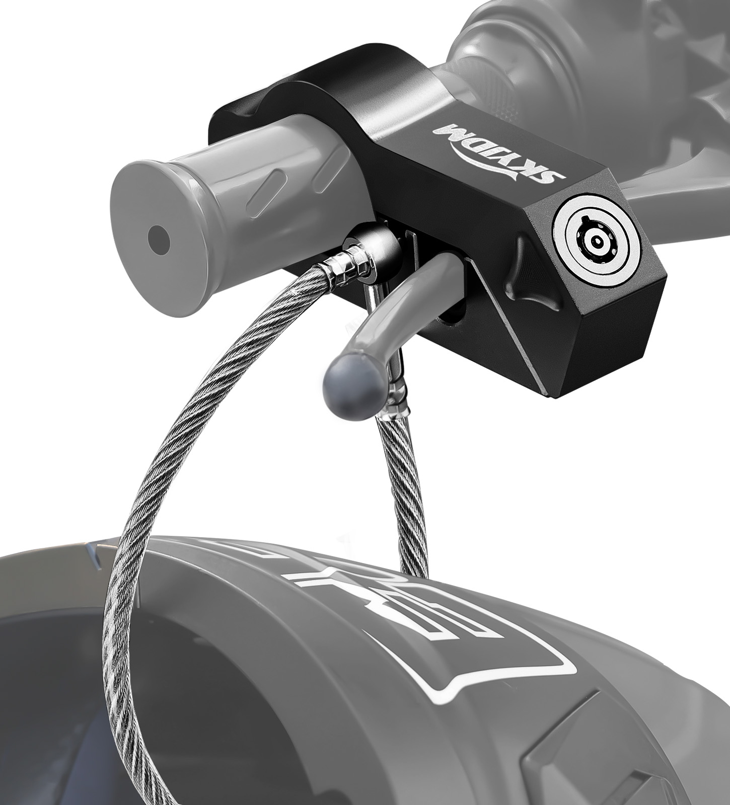 Bicycle Helmet - Motorcycle handlebars Locks Motorcycle Helmet &