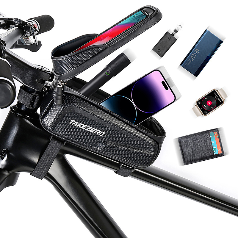 Cycling Gear Organizer - New Bicycle Bag Waterproof Touch Screen