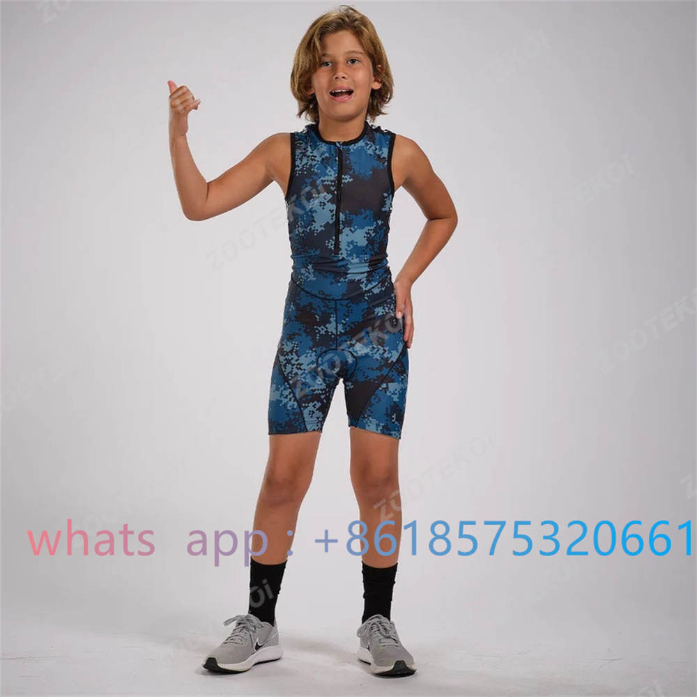 Cycling Gear Girls - Zootekoi Boys Girls Universal Triathlon Sleeveless