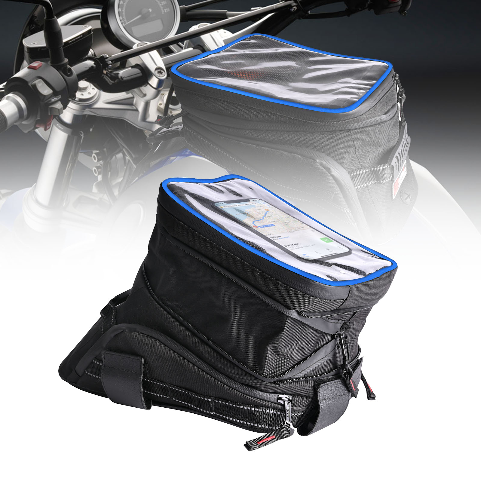 Cycling Gear Organizer - Large Capacity Expandable Motorcycle Tank Bags