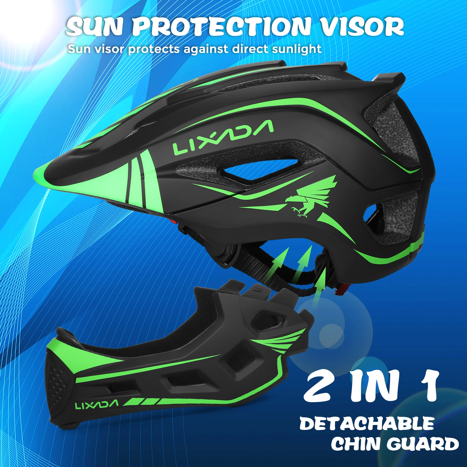 Lixada Kids Detachable Full Fa - огляд і ціна Cycling Gear For Large Men
