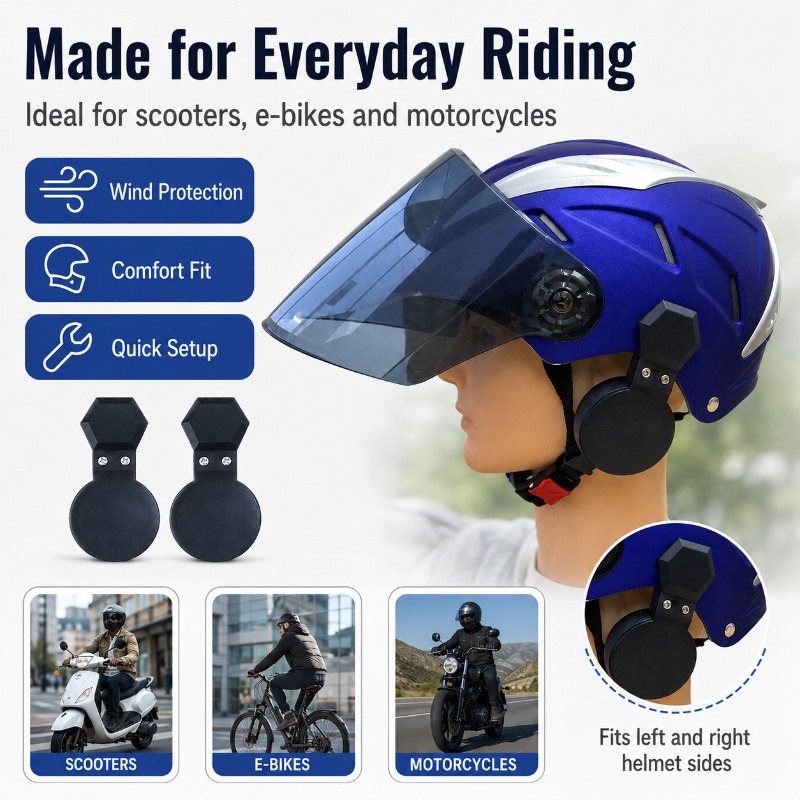 Clip-On Helmet Ear Covers for  - огляд і ціна Bicycle Helmet