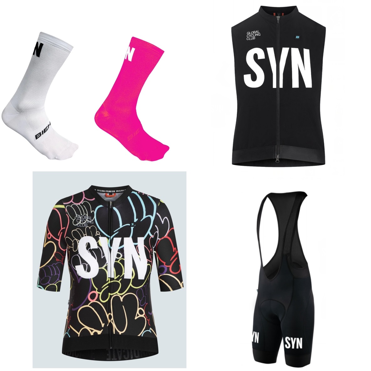 SYN Women's Short sleeve white - огляд і ціна Cycling Gear Girls