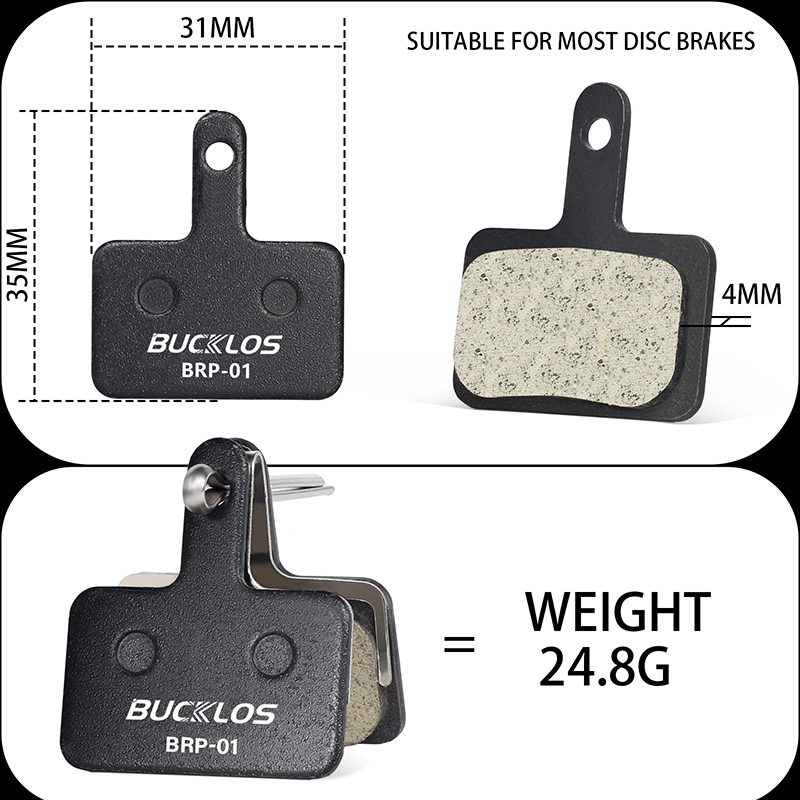 BUCKLOS Brake Pads Bike MTB Hy - огляд і ціна Ykyw Cycling Gear