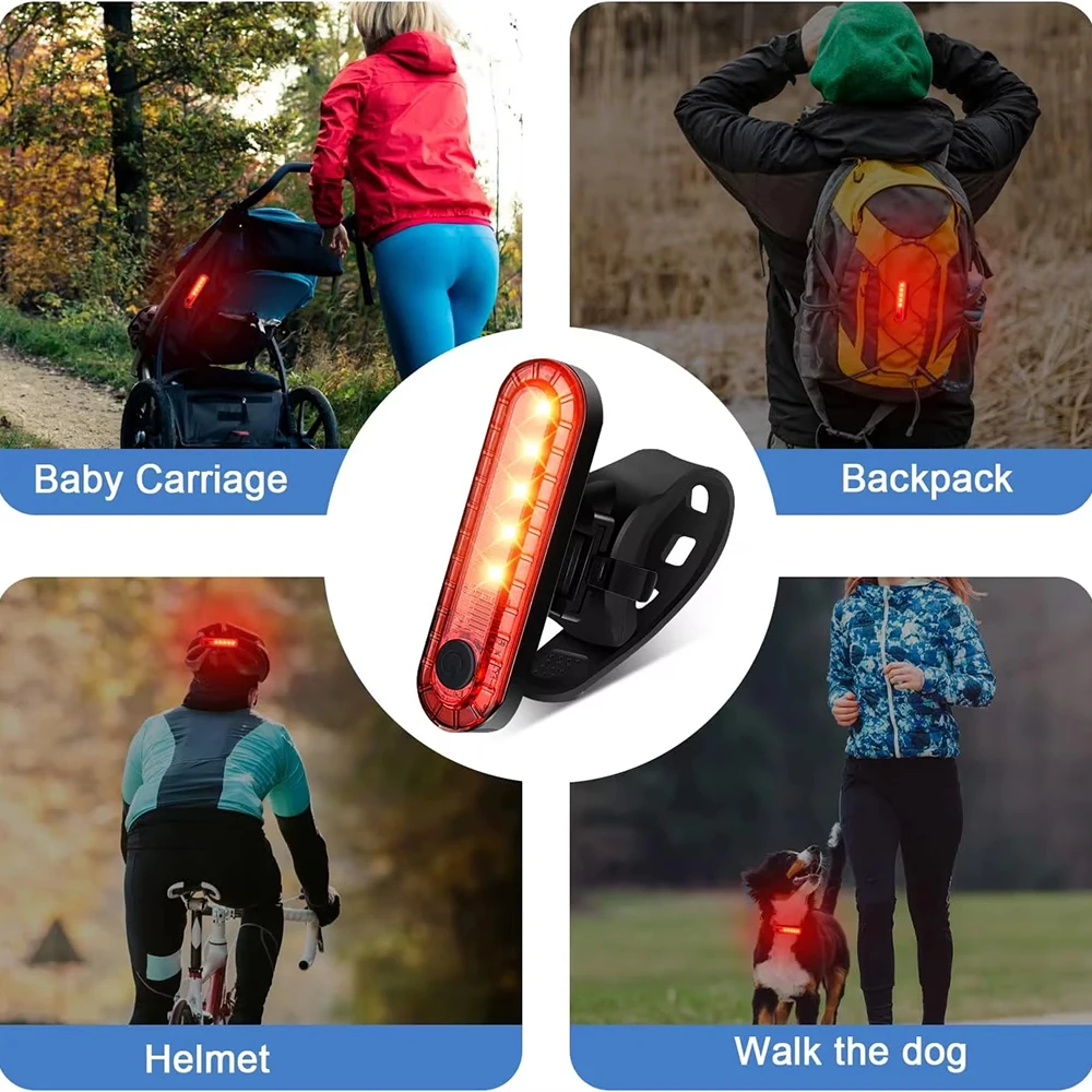 Bike Rear Tail Light USB Recha - огляд і ціна Bicycle Helmet