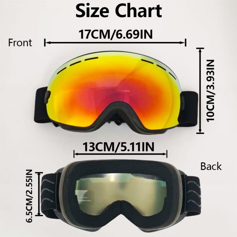 Large Vent Breathable Ski Gogg - огляд і ціна Cycling Gear For Large Men
