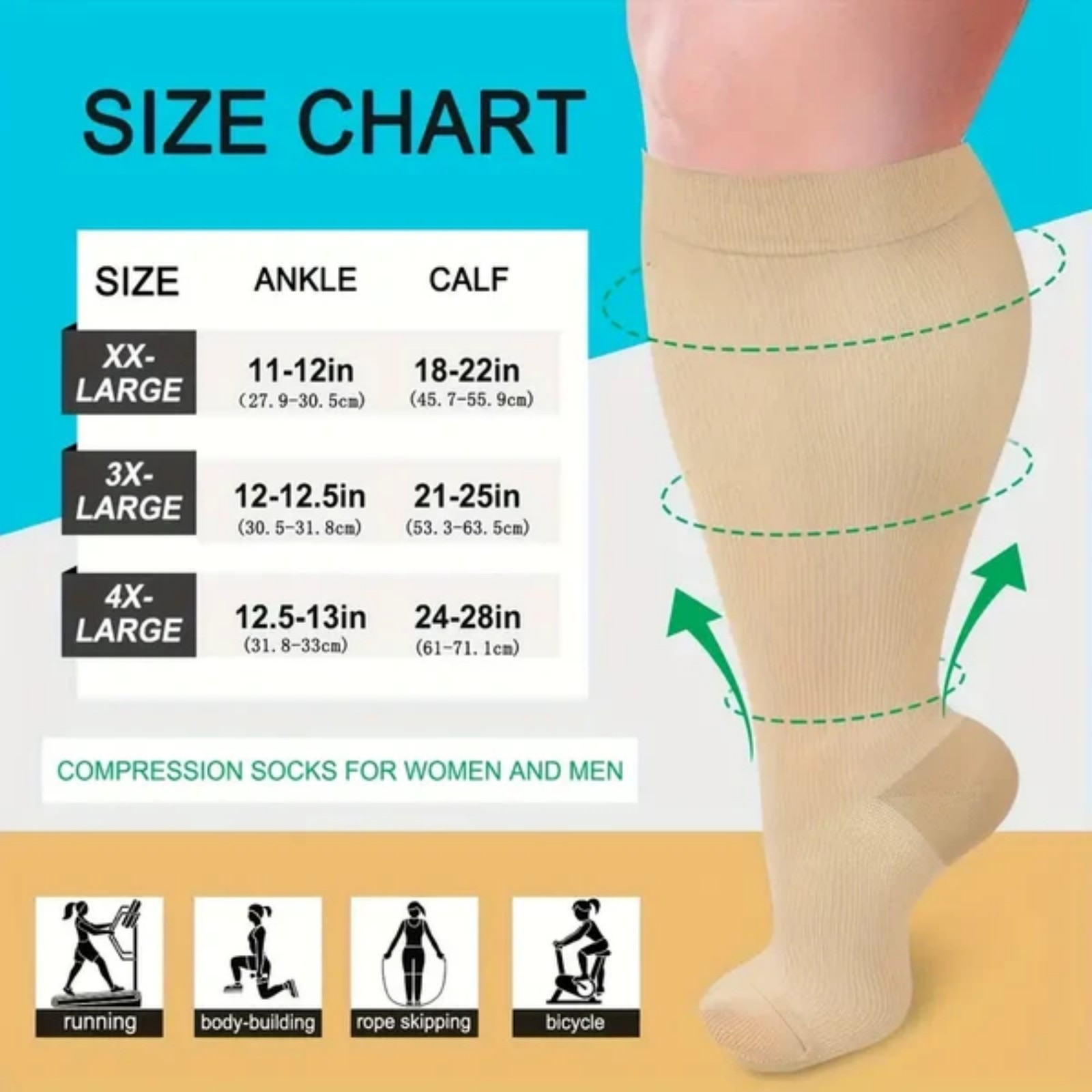 3 pairs of extra-large nylon c - огляд і ціна Cycling Gear For Large Men