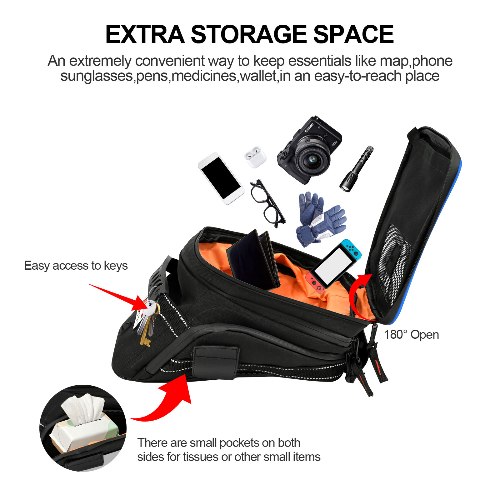 Large Capacity Expandable Moto - огляд і ціна Cycling Gear Organizer